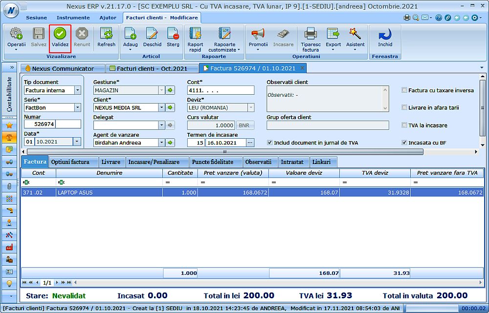 Sistem obligatoriu de facturare electronica e-Factura ANAF